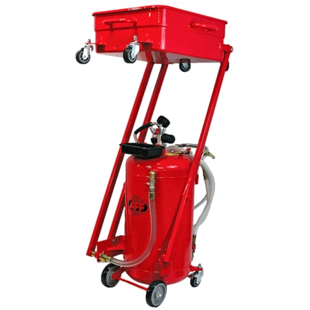 American Forge & Foundry Cantilever Waste Oil Drain/Evacuator, 23.75 gal Steel Recovery Tank 8888